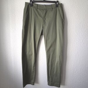 NWT J Crew Women's Size 27 Slim Boyfriend Chino Pants Green 98% Cotton